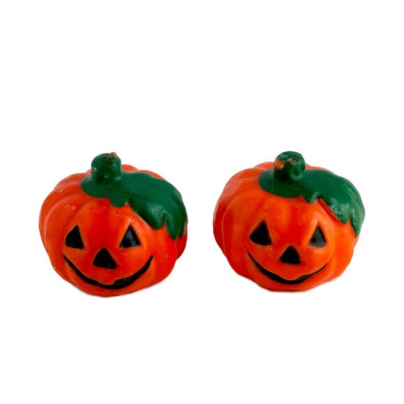 Vintage Halloween Witch and Pumpkin Candles - Picture 5 of 7